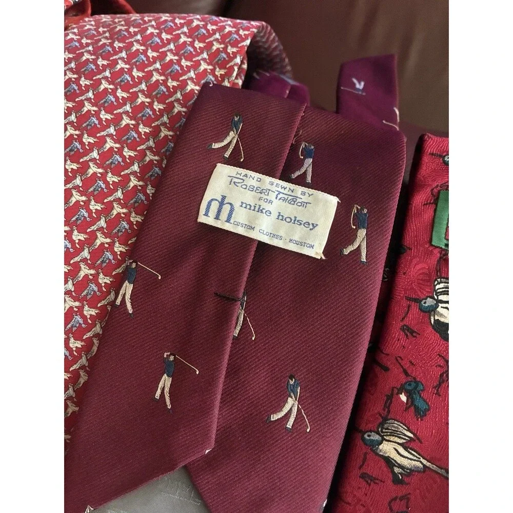 Men’s Silk Tie Lot of 8 J Garcia Robert Talbott Polo Ralph Lauren Molecular